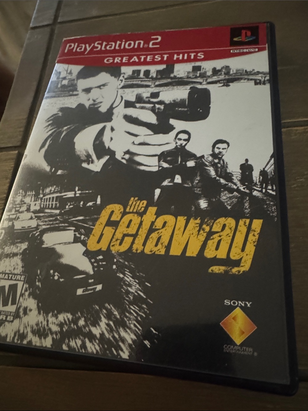 Sony PS2 The Getaway — Black, Red & Yellow Cover